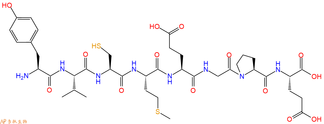 多肽YVCMEGPE的參數(shù)和合成路線|三字母為T(mén)yr-Val-Cys-Met-Glu-Gly-Pro