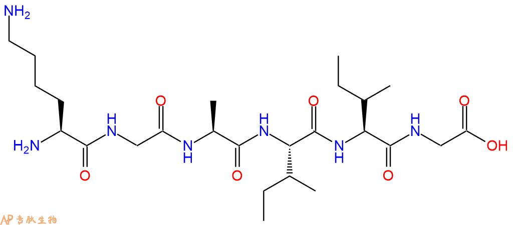 多肽KGAIIG的參數(shù)和合成路線|三字母為L(zhǎng)ys-Gly-Ala-Ile-Ile-Gly|專肽生物產(chǎn)