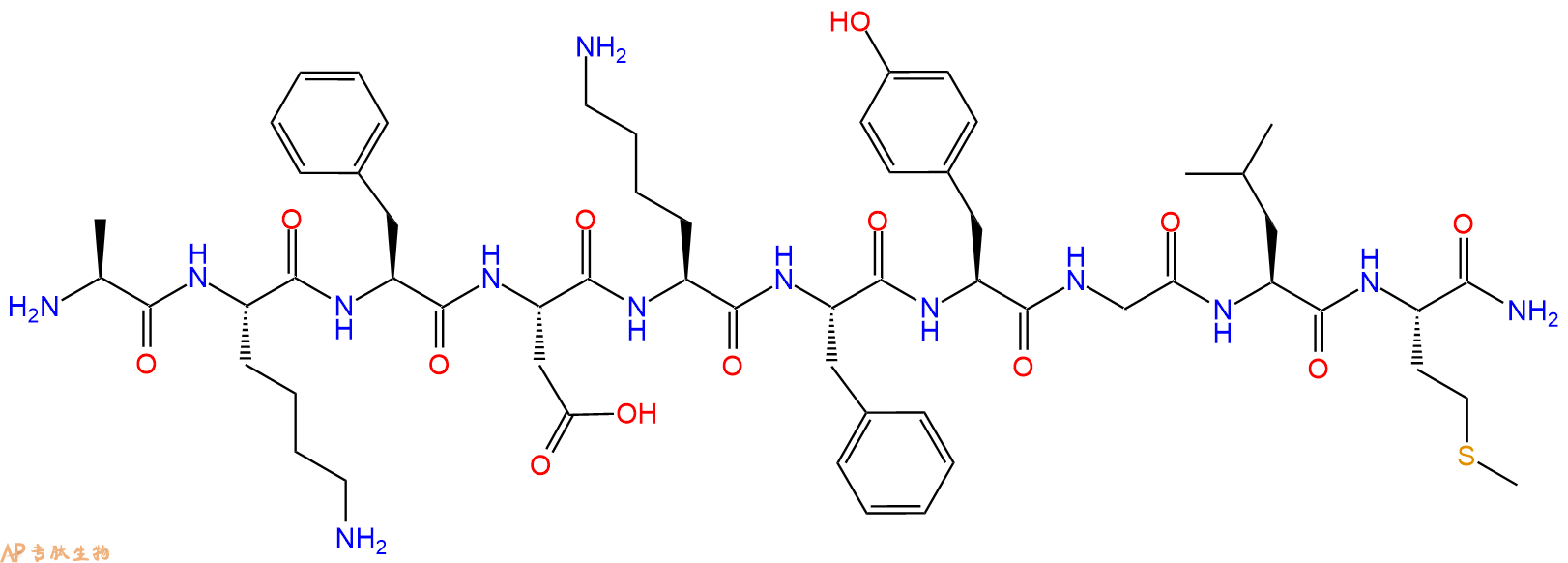 專肽生物產(chǎn)品ScyliorhininI, amide, dogfish103425-21-4
