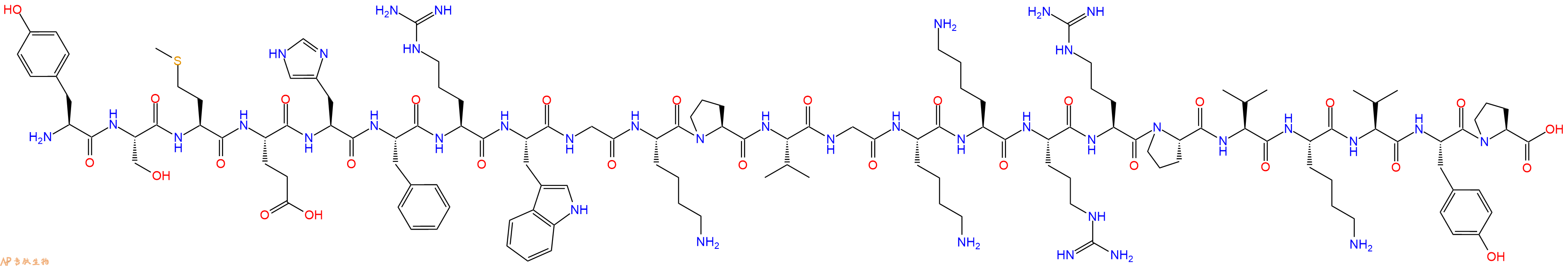 專肽生物產(chǎn)品促腎上腺皮質(zhì)激素ACTH (2-24) (human, bovine, rat)67654-32-4