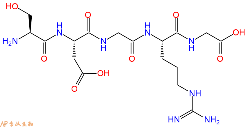 專肽生物產(chǎn)品五肽Ser-Asp-Gly-Arg-Gly108608-63-5