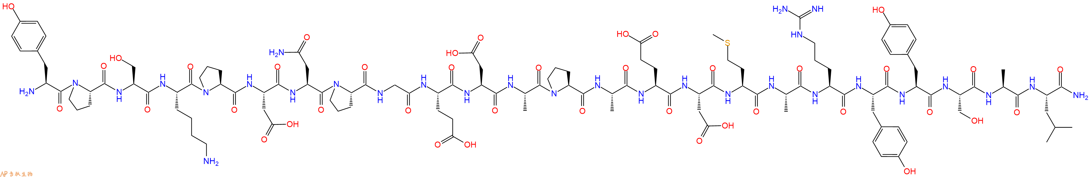 專肽生物產(chǎn)品神經(jīng)肽Y Neuro Peptide Y(1-24), human131448-51-6