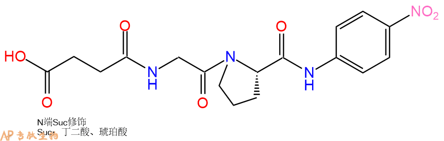 專肽生物產品二肽標記肽Suc-GP-對硝基苯胺115846-45-2