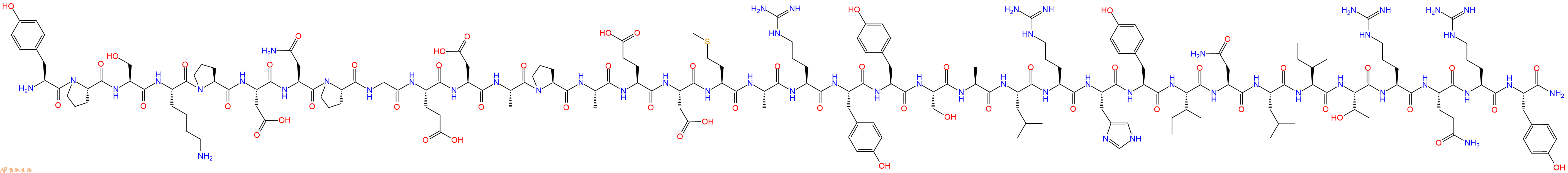 專肽生物產(chǎn)品神經(jīng)肽 Neuropeptide Y(29-64)-NH2, human90880-35-6