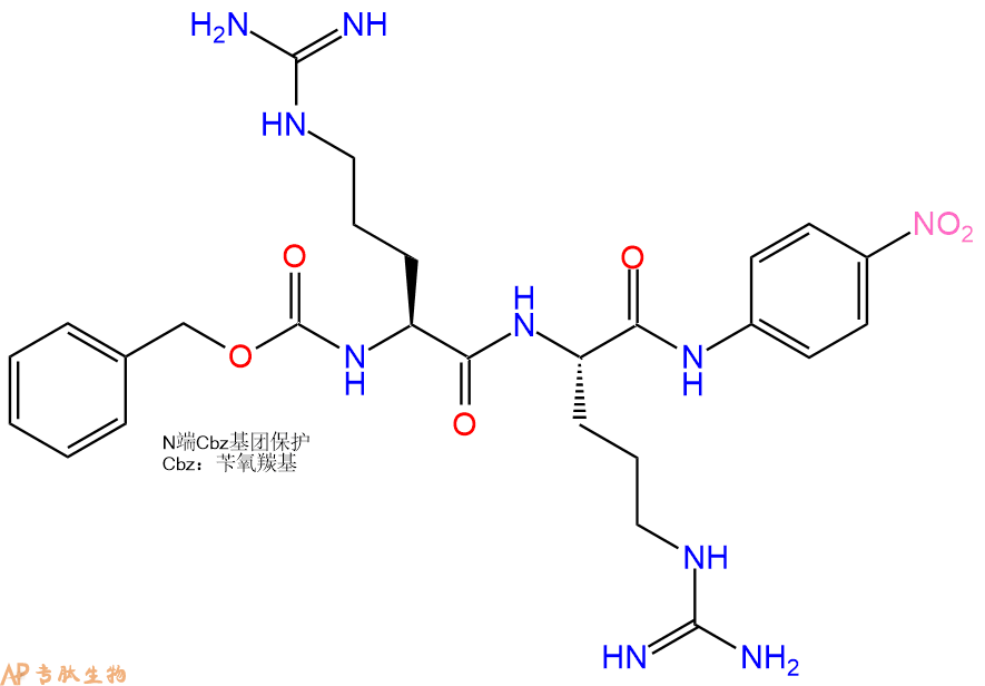 專肽生物產(chǎn)品Z-精氨酸-精氨酸-對硝基苯胺二鹽酸鹽、Z-Arg-Arg-pNA201807-90-1
