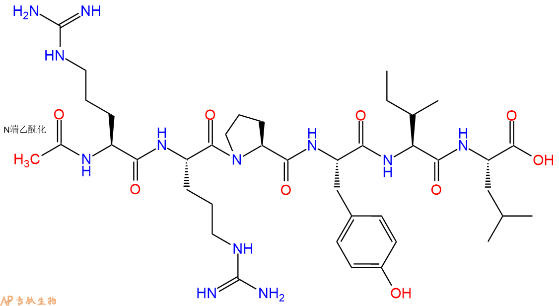 專肽生物產(chǎn)品神經(jīng)降壓肽Neurotensin(8-13), N-Acetyl74853-69-3