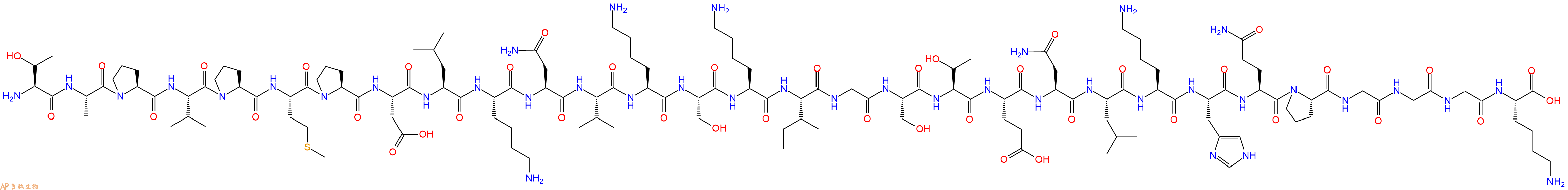 專肽生物產(chǎn)品Tau肽 Tau Peptide (245-274) (Repeat 1 Domain)1428134-39-7