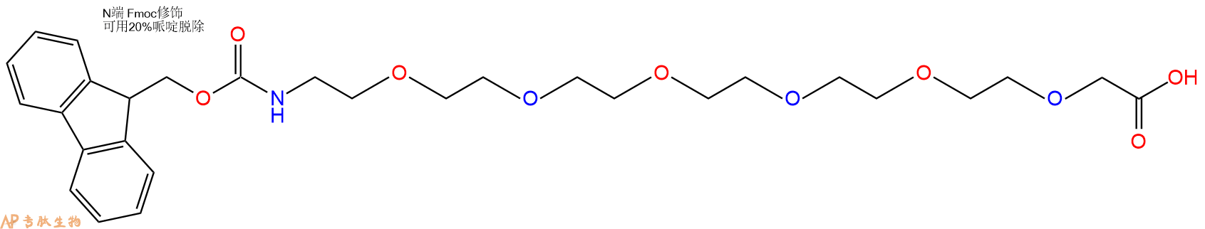 專肽生物產(chǎn)品Fmoc-PEG6-acetic acid、Fmoc-NH-PEG6-CH2COOH437655-96-4