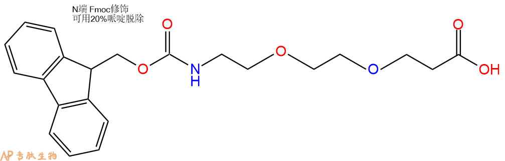 專肽生物產(chǎn)品Fmoc-PEG2-propionic acid、Fmoc-NH-PEG2-CH2CH2COOH872679-70-4