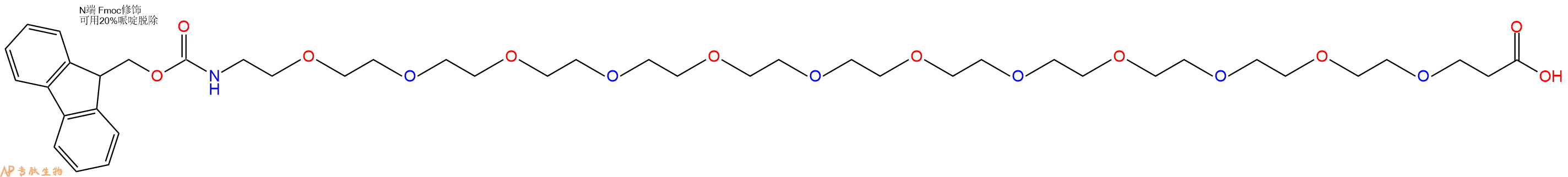 專肽生物產(chǎn)品Fmoc-PEG12-propionic acid、Fmoc-NH-PEG12-CH2CH2COOH756526-01-9