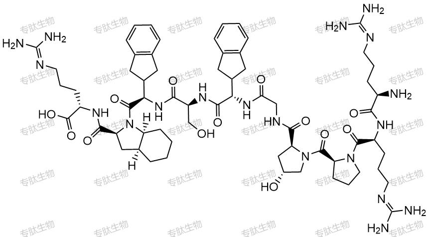 專肽生物產(chǎn)品(D-Arg0,Hyp3,Igl5,D-Igl7,Oic8)-Bradykinin180981-09-3